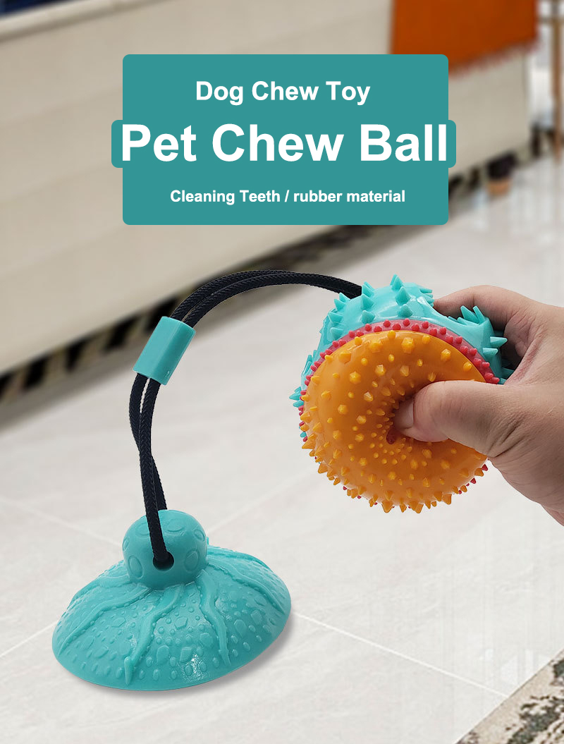 Ball On Rope Dog Toy