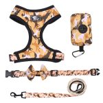Dog collars, leashes, chest harness / Four-piece chest strap