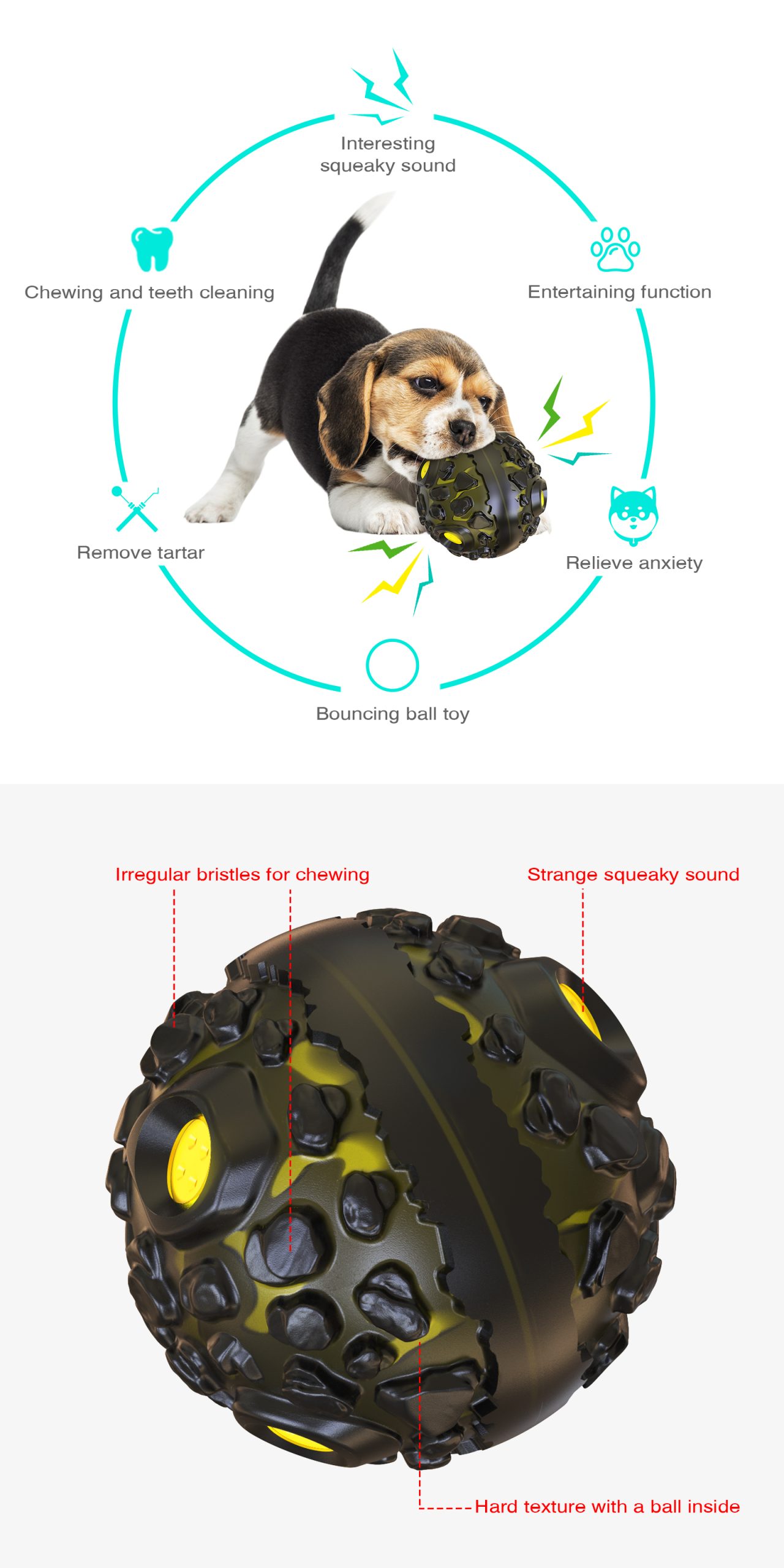 Multifunctional doggy toy