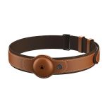 Airtag Dog Collar, Prevents Loss Leather Apple Airtag Dog Collar