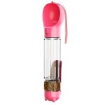 500ml Portable Dog Water Bottle with Food Container and Waste Bag