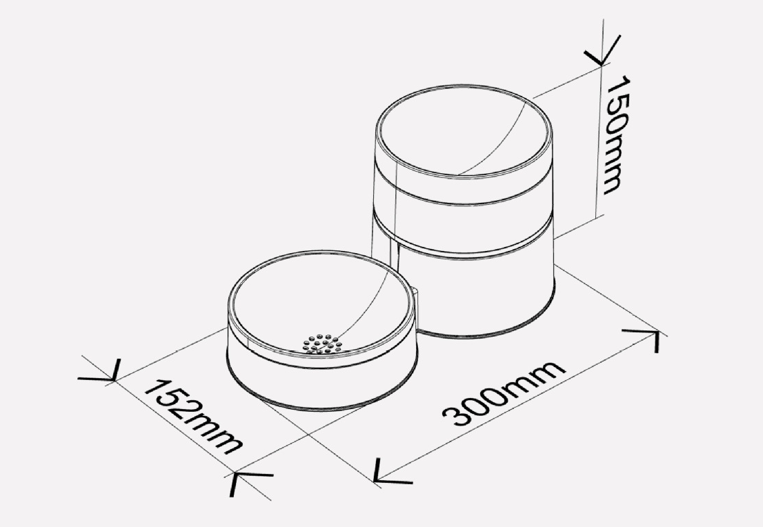 Automatic Refill Pet Bowl Drinking