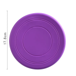 Dog Flying Disc Silicone Puppy Flyer Toy, Soft Dog Floating Saucer