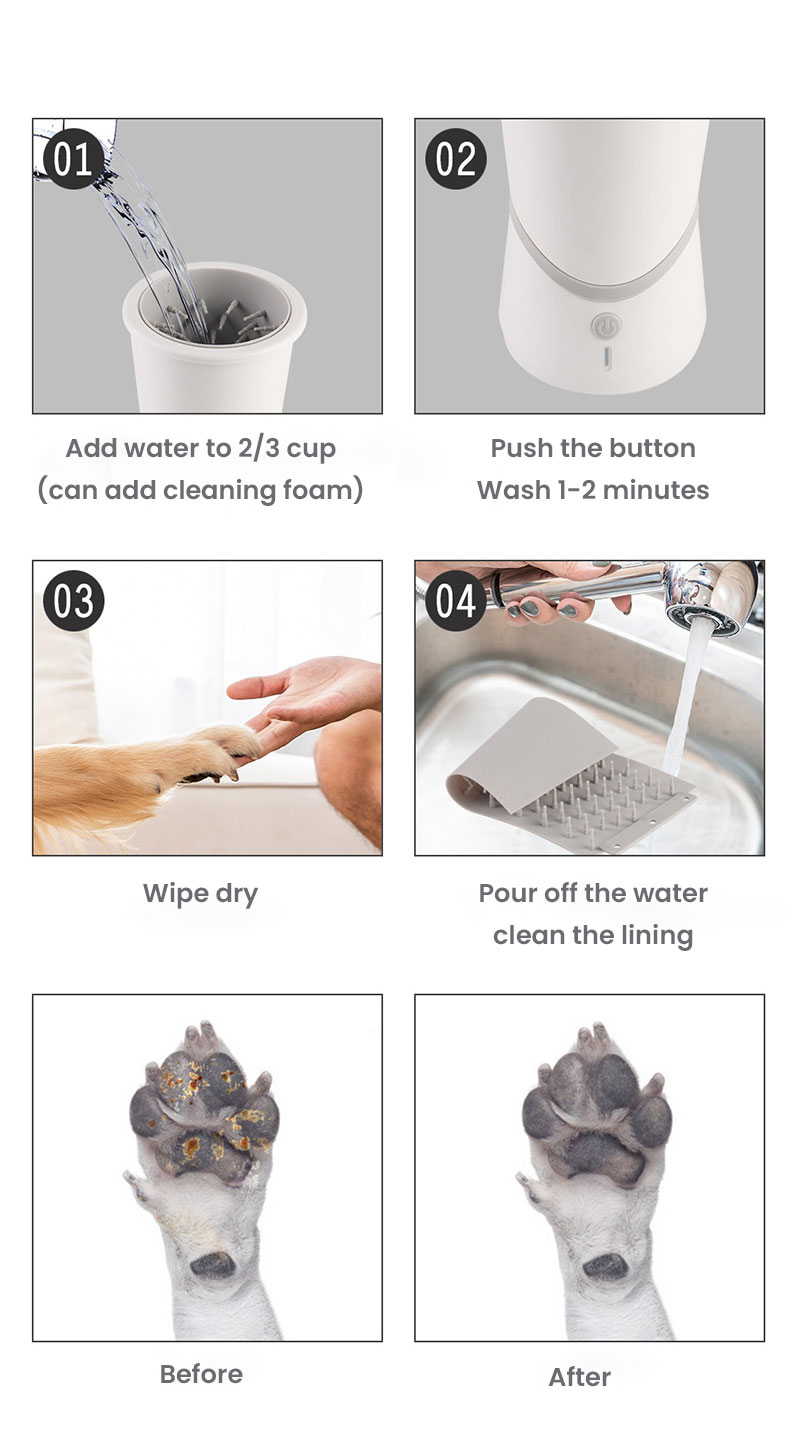 Automatic Dog Paw Cleaner