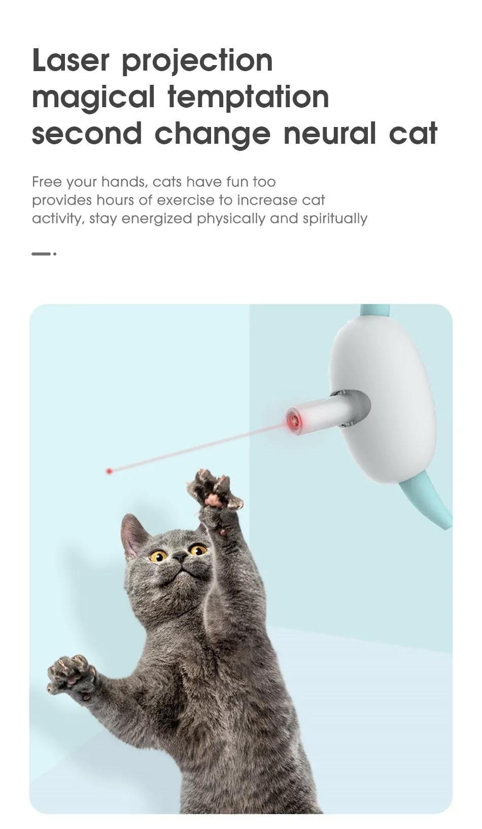 Smart Laser Tease Cat Collar