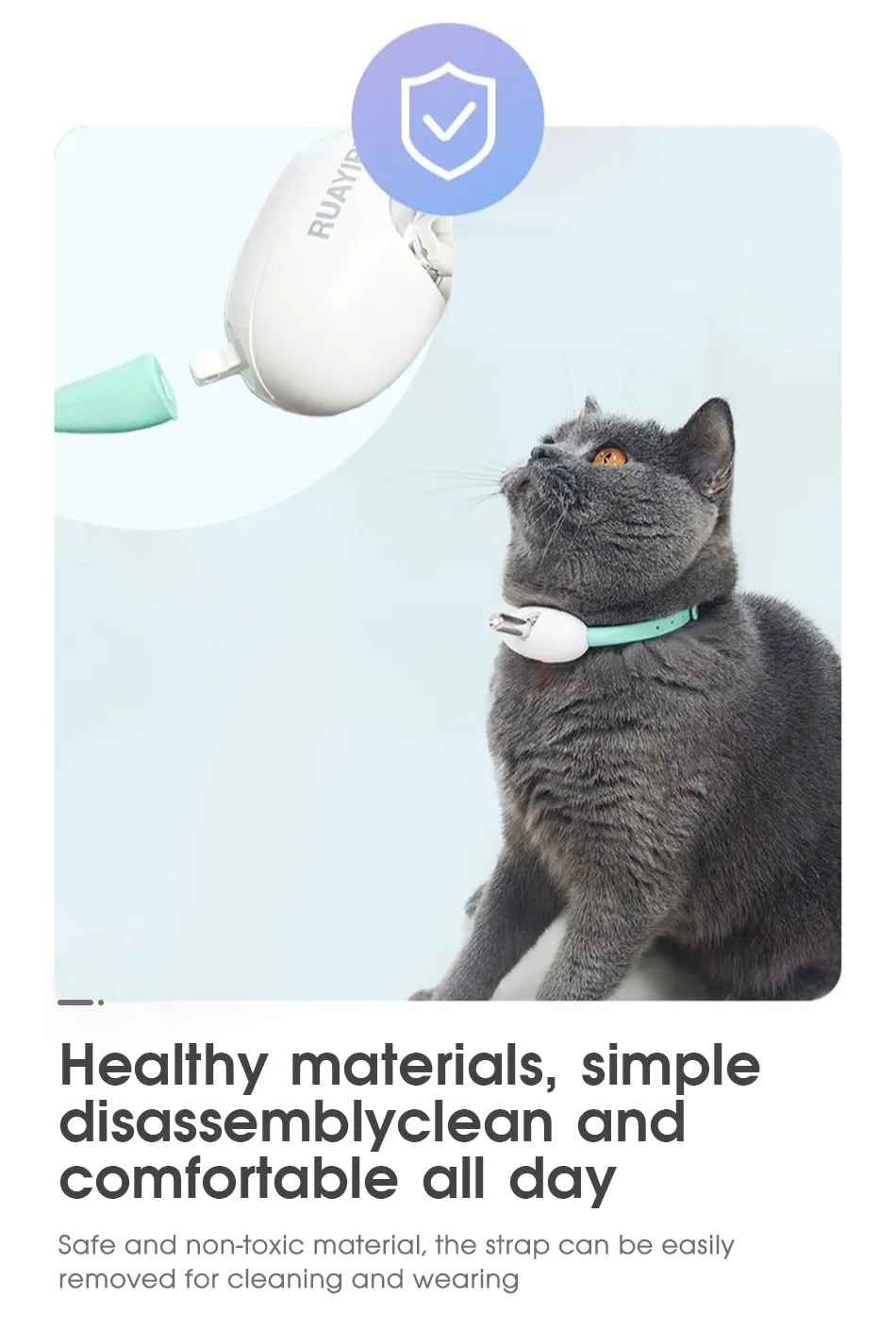 Smart Laser Tease Cat Collar